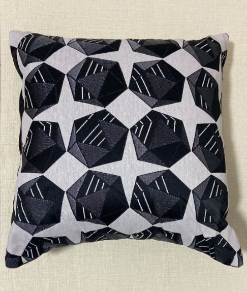 Sofa chair Cushion Pillow Home Decoration Geometric Custom Solid Color Diamond Embossing Polyester Living RoomBLACK AND WHITE