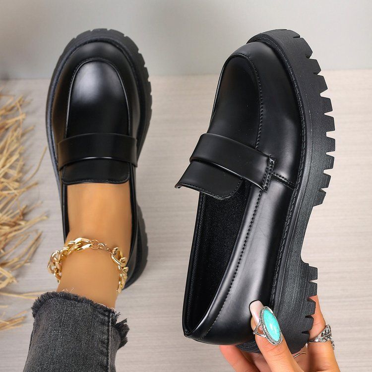 British JK Japanese small leather shoes women 20233 new spring thick soled preppy single shoes 1201