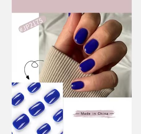 New 24Pcs/Set Handmade Exclusive Design Nail Tips Gel Press On Nail Set Artificial fingernails press on nails