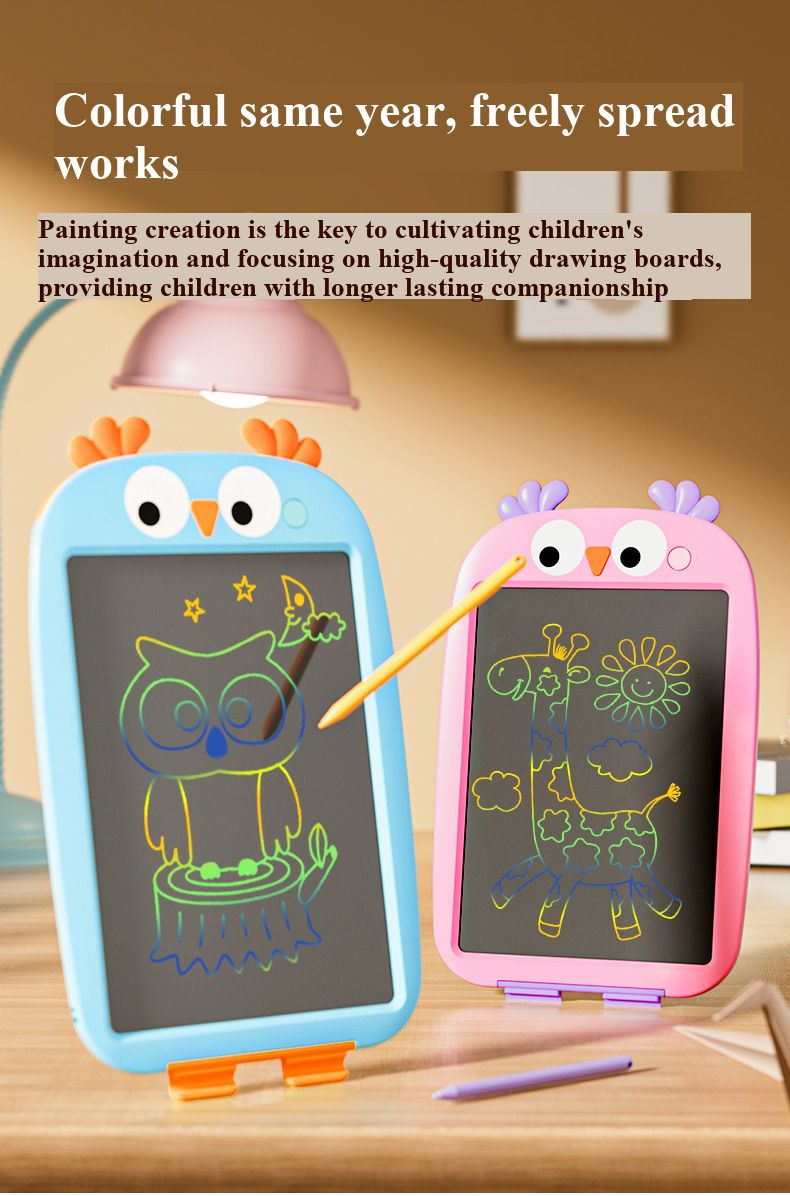 Children’s LCD Writing Tablet, Kids Small Blackboard, Baby Colorful Graffiti Electronic Drawing Pad, Toddler Erasable Handwriting Toy, Safe Eye-Protection Electronic Doodle Board