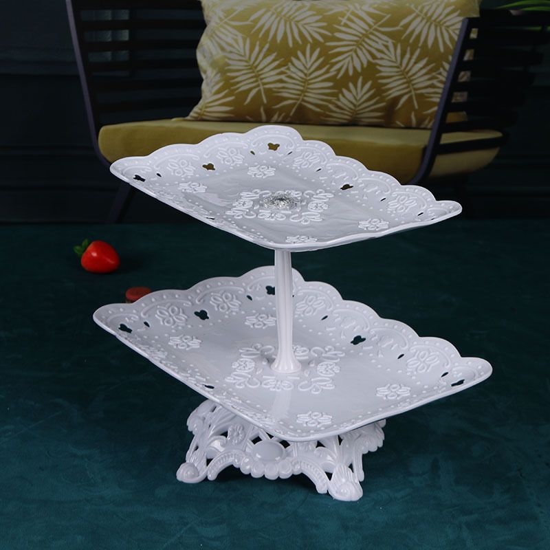 Storage Rack Third floor wedding dessert table, display shelf for ornaments, birthday cake shelf, Dim sum shelf Three layer storage rack
