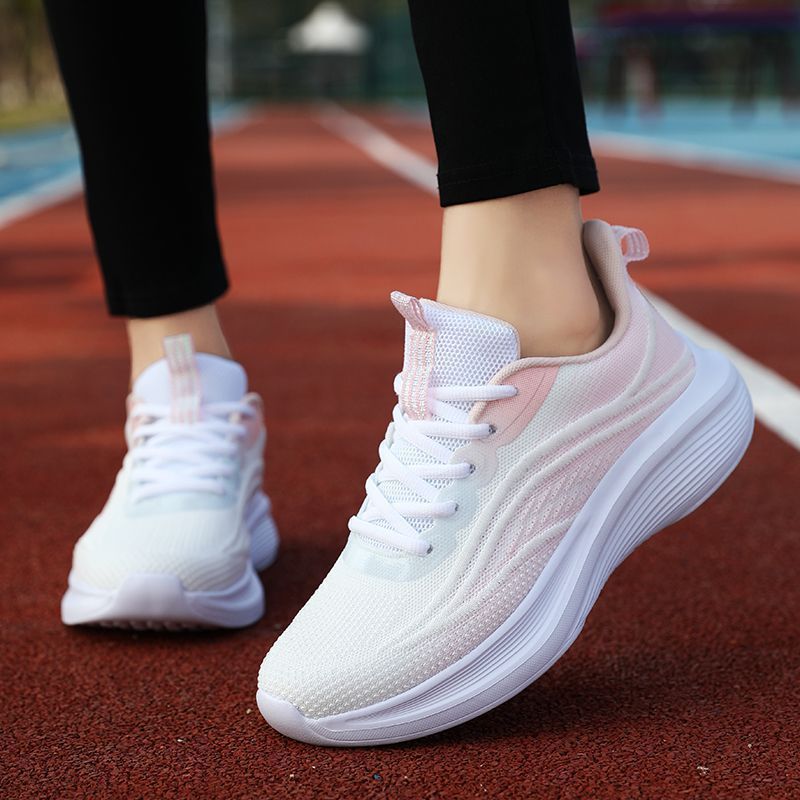 2024 spring new lightweight running shoes cross-border sports women's shoes mesh surface comfortable breathable soft sole casual shoes FD-36