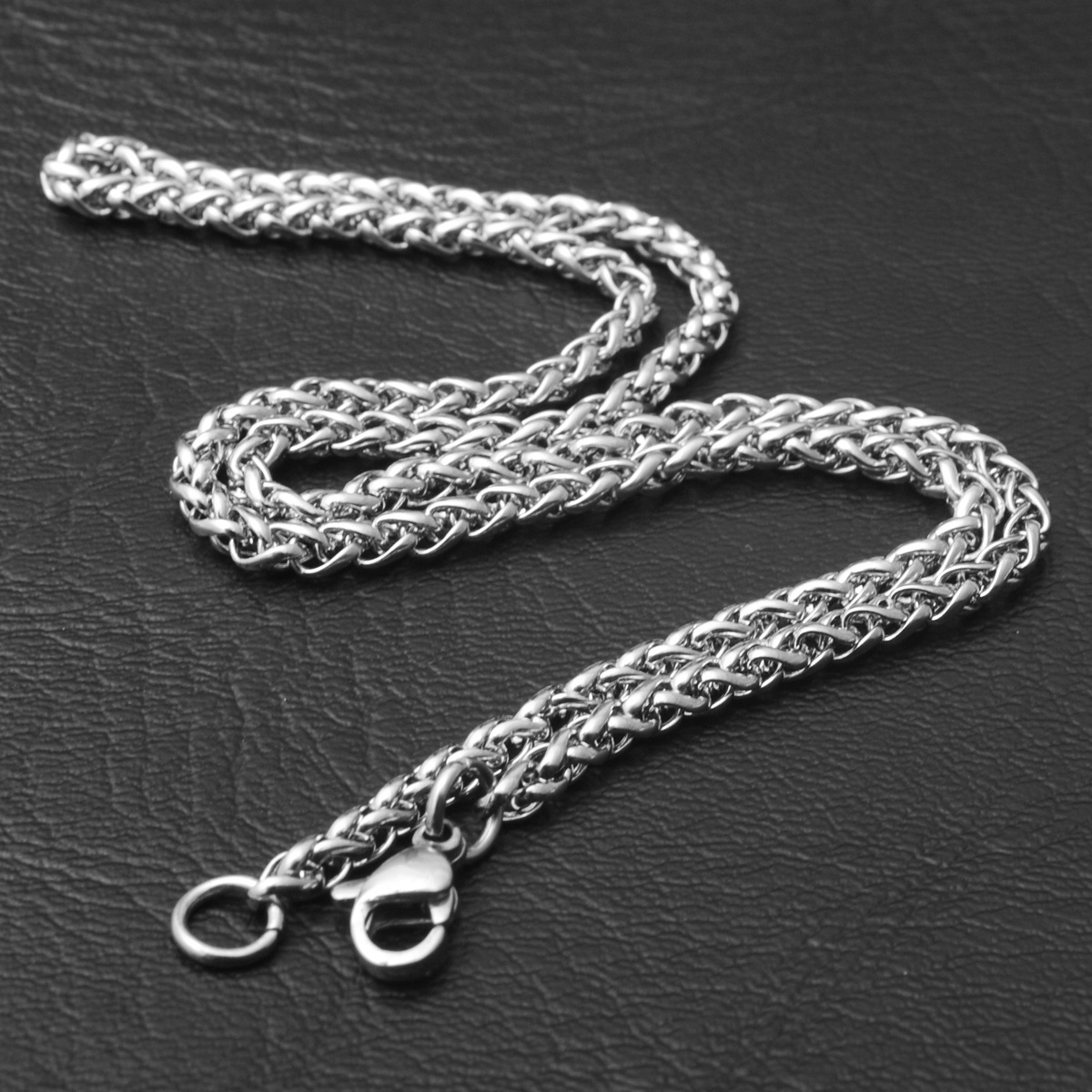 WTBN 8.0MM Mens and Women Cuban Chain Fashion Gold Color Tone Stainless Steel Oval Necklace Top quality Fashion Jewelry
