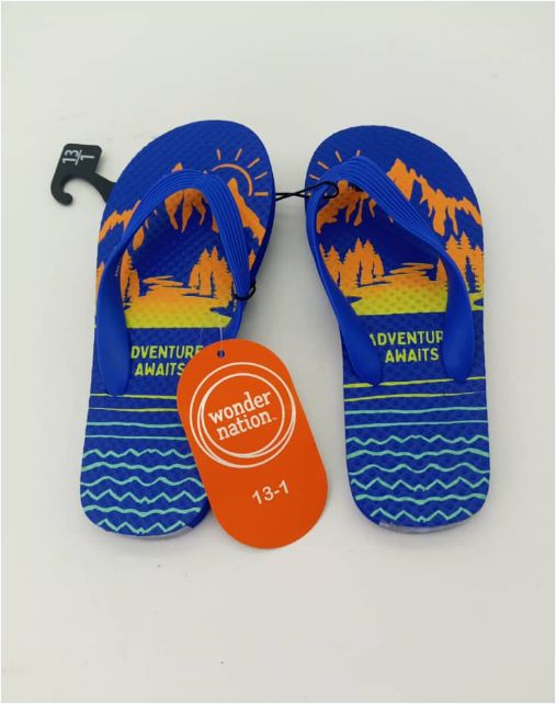 Children's Custom Logo Print PVC Flipflops Slipper- Outdoor Strand Unisex Slippers