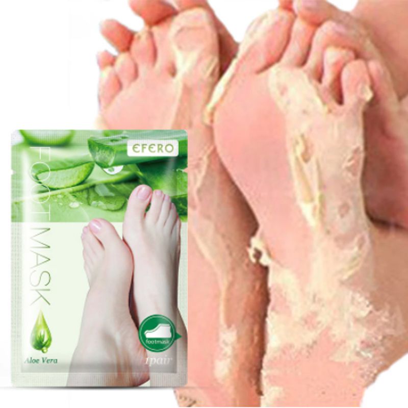 Aloe Vera Foot Mask Peeling for Legs Feet Mask Scrub Exfoliating Socks for Pedicure Anti Crack Heel Remove Skin Foot Patch