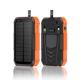 40000 mAh solar powered hand crank charger with built-in cable wireless charging PD 22.5W fast charging mobile power bank
orange color