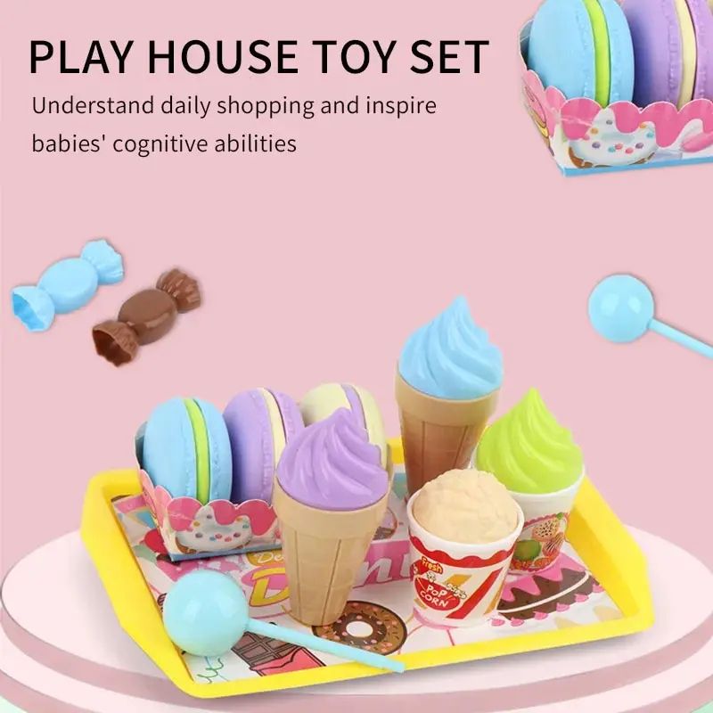 Children's Toys Girls Kindergarten Dolls Play House Puzzle Dessert Ice Cream Set Department Store Set