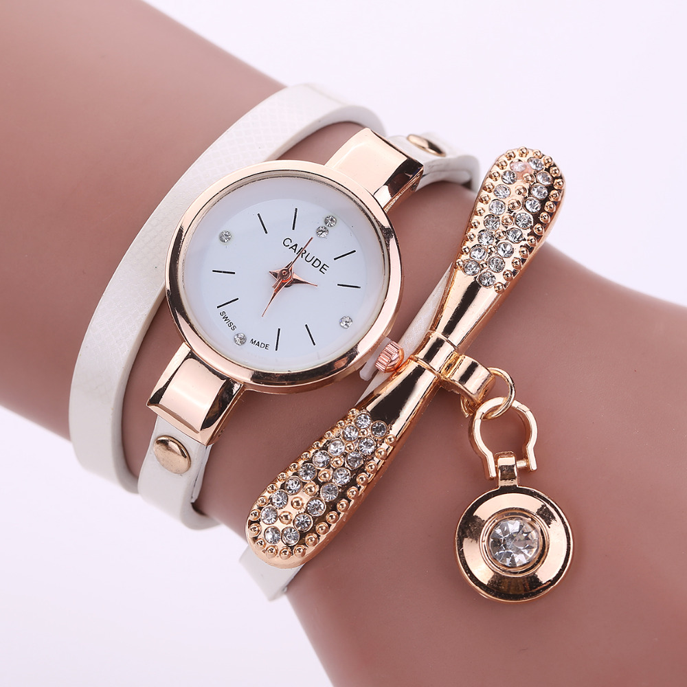 Bracelet Watches For Women Luxury Gold Crystal Fashion Quartz Wristwatch Clock Ladies Vintage Watch Dropshipping