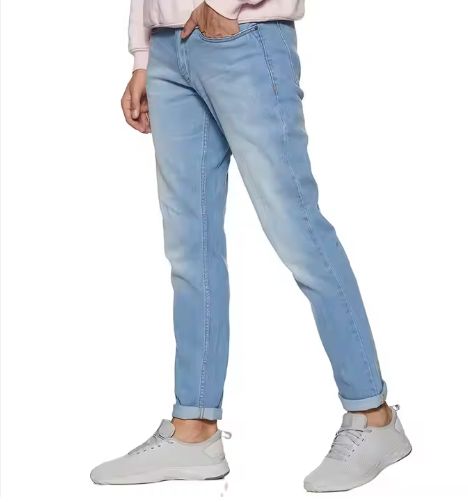 Men's Jeans Fashion Casual Slim Fit Denim Trousers Male Pants