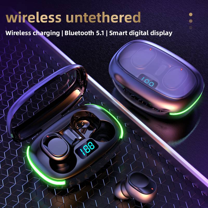 Y70 Wireless Earbuds Bluetooth Headphones Premium Fidelity Sound Quality Wireless Charging Case Digital LED Intelligence Display IPX4 Waterproof Earphones Built-in Mic Headset for Sport