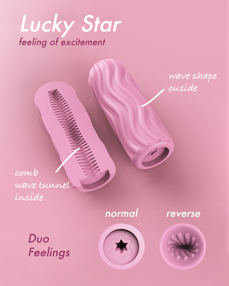 Sex Toy for Men, Adult Toy, Portable Masturbator, Male Masturbation Toy, Manual Sucking Extrusion Stroker, Pocket Pussy, Tunnel Stroker, Vagina Textured, Two Sides