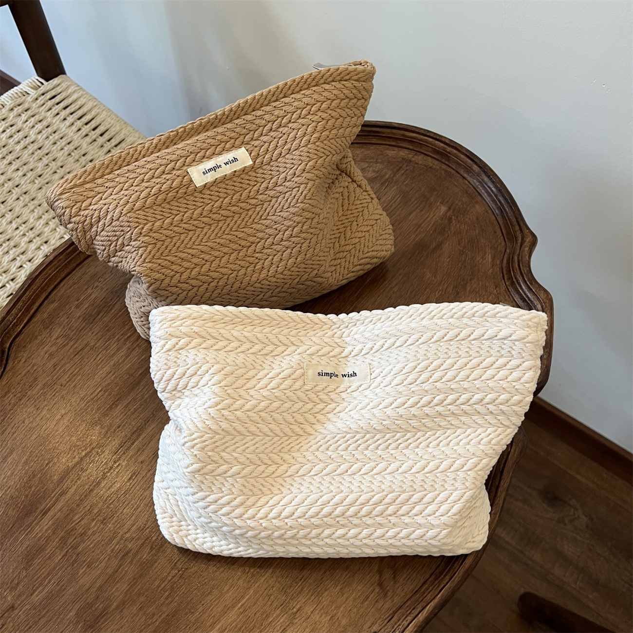 Large New Cosmetic Bag for Women, Sanitary Napkin Storage Bag, Portable Makeup Pouch, Coin & Cosmetics Organizer Bag
