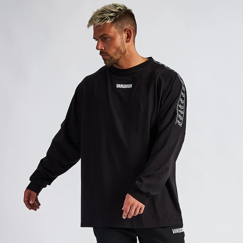 CX22 Outdoor Exercise Training Quick Dry Fitness Men's Loose Casual Long Sleeves T-Shirts