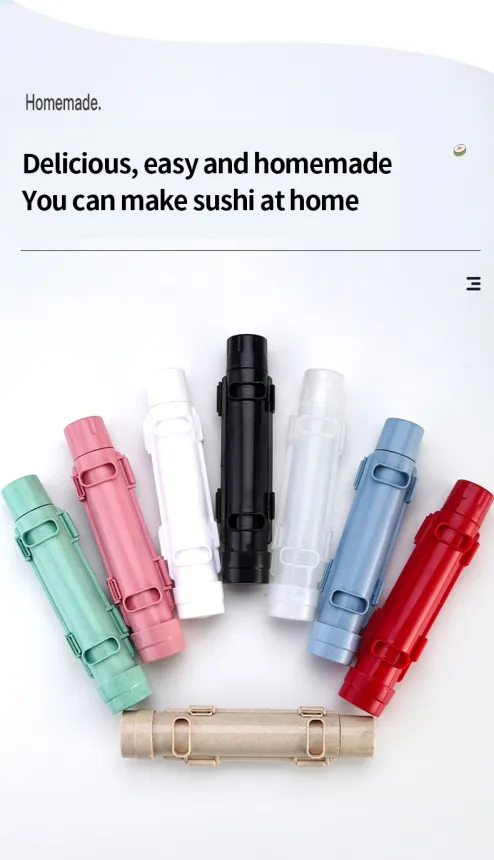 Quick Sushi Maker Kit Set Sushi Roller Rice Mold Plastic Bazooka Meat  Vegetable Rolling DIY Kitchen