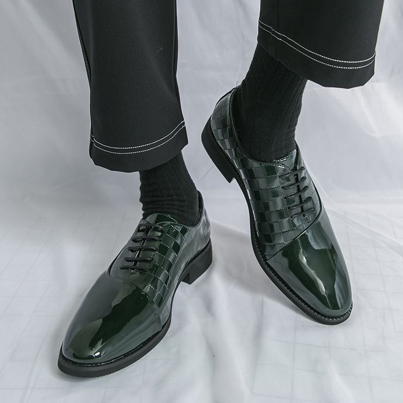 Men Patent Leather Formal Shoes Man Luxury Elegant Dress Shoe Male Footwears The Suit For Official Office Wedding Party Business
