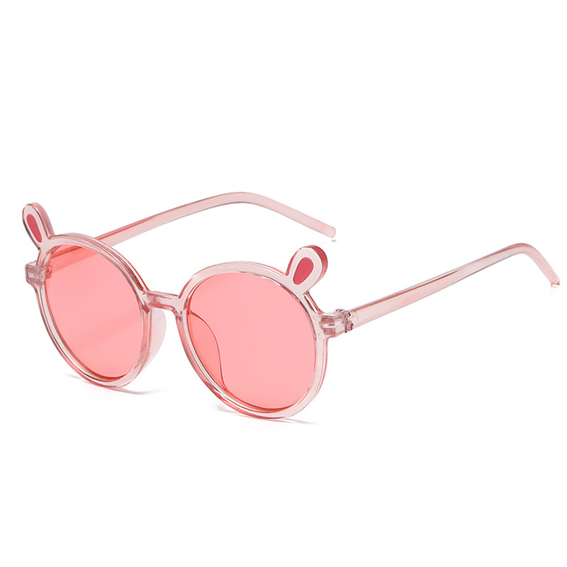 1545 Children Sunglasses Baby Sun Glasses Rabbit Ears Trendy Boys Girls Cute UV400 Kids Round Shades