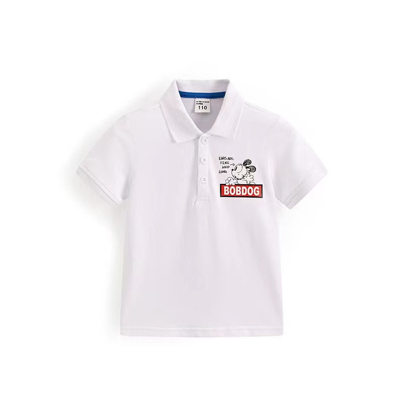 0—6# Boys Cartoon Print Polo Shirt