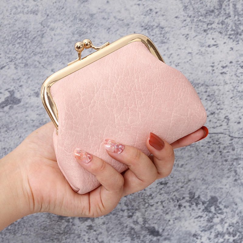 867 Women's Retro New Short Wallet Buckle Candy Color Zero Money Bag