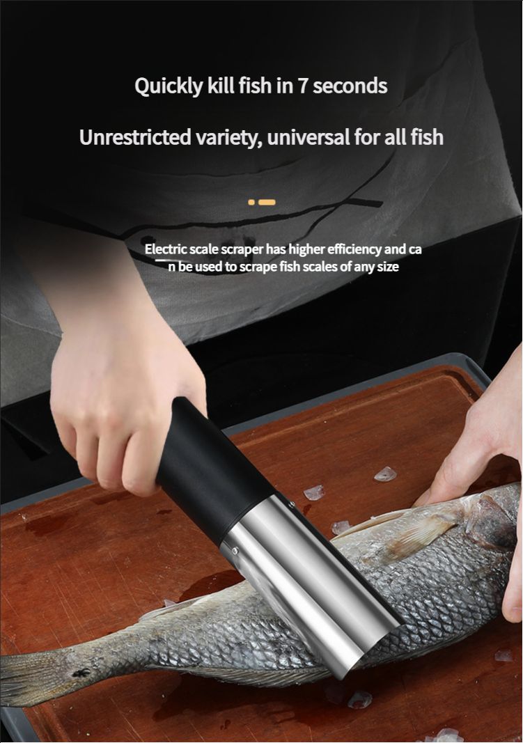 Household electric fish scale scraper handheld rechargeable fish scale scraper commercial fully automatic fish killing and descaling device