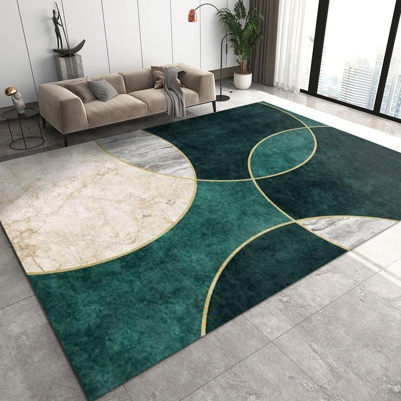 Marble printed carpet, home decoration, living room, anti slip and easy to maintain, sofa blanket ， Crystal velvet carpet floor mat