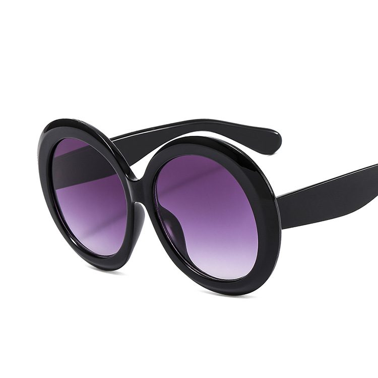 819 Women's New Round Frame Sunglasses Outdoor Sun Protection Sunglasses