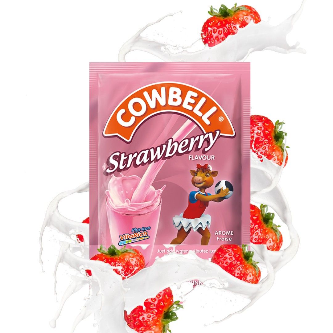 Cowbell Coffe, Strawberry Powdered Milk Sachet - 35g