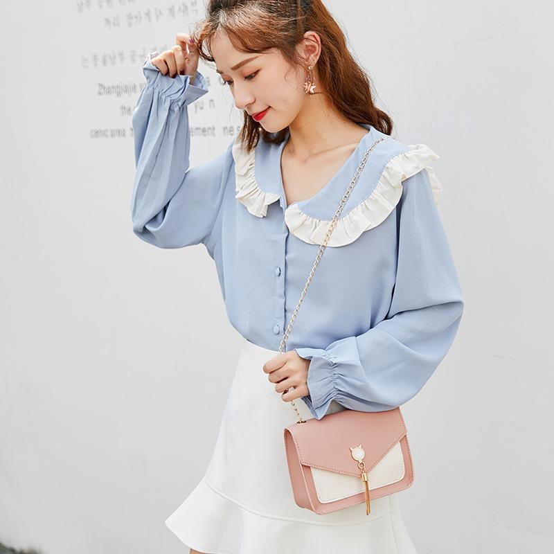 Fashion all-match change ins small square chain one-shoulder women's bag messenger junior high school students Korean version of the net red