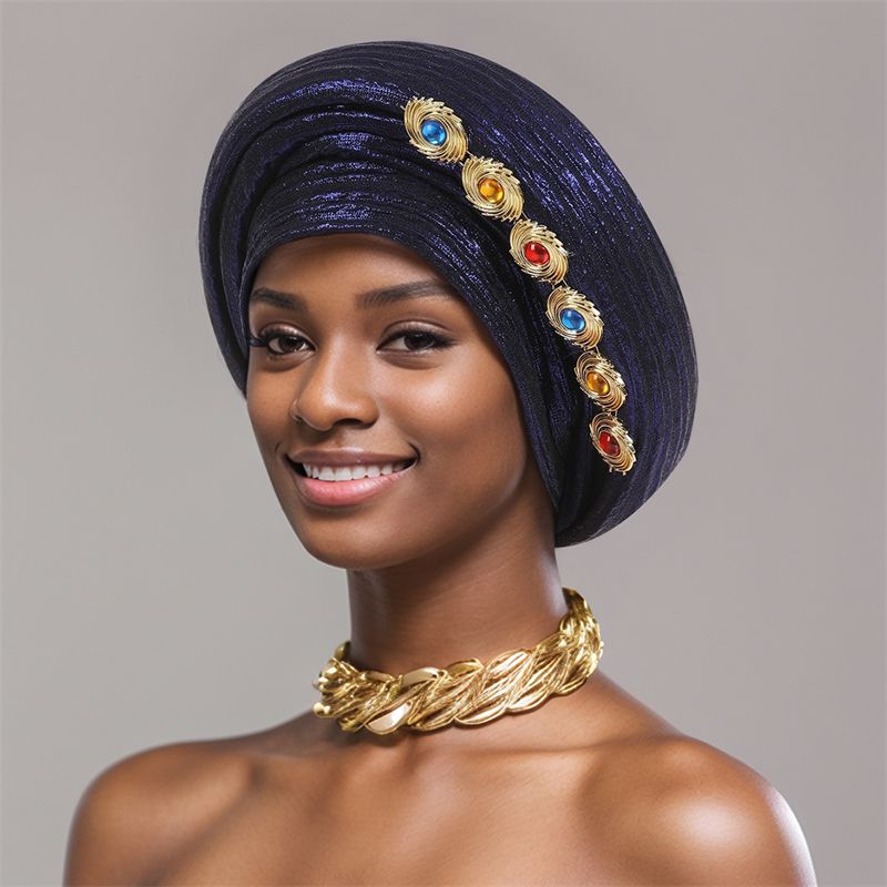 846817273132 Women Hats Headscarf For Fashion Nigerian Weddings Hat Woman Head Band Ladies Headband Lady Head Scarf Cap
