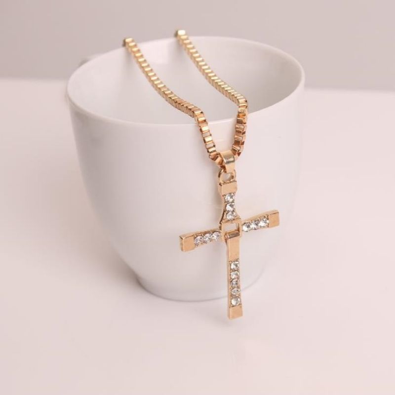 Cross necklace, men's  women's pendant necklace, unisex jewelry free shipping 