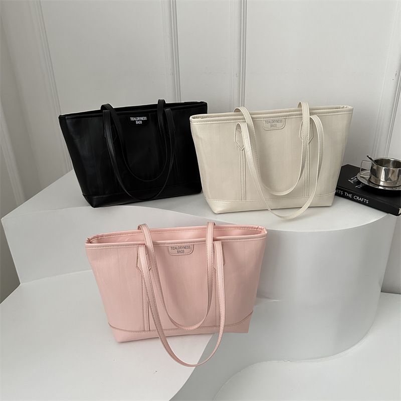 Simple large capacity commuter bag ladies 2024 new fashion Korean Tote bag personality mc6027