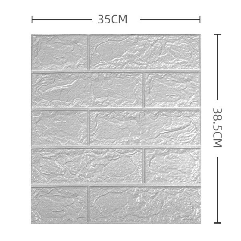 3D Wallpaper Brick pattern small-sized wallpaper, waterproof moisture-proof CRRSOP decoration for dormitories, bedrooms, wall stickers, self-adhesive wallpaper