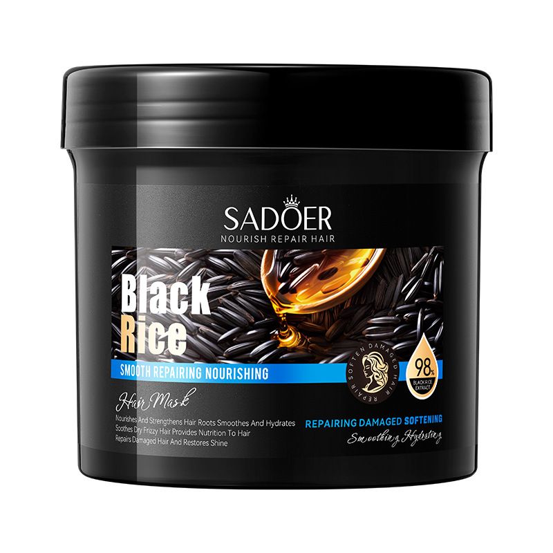 SADOER Black Rice Anti-Breakage Anti-Dandruff Repair Nourishing Hair Mask Softening Conditioner