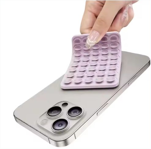Silicone Suction Phone Case Adhesive Mount Cellphone Case Compatible Hands Free