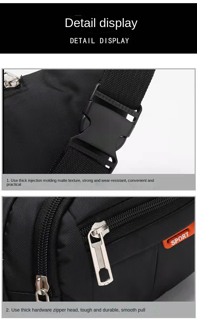 Unisex messenger bag waist bag cash register wallet, mountaineering bag, running mobile phone bag