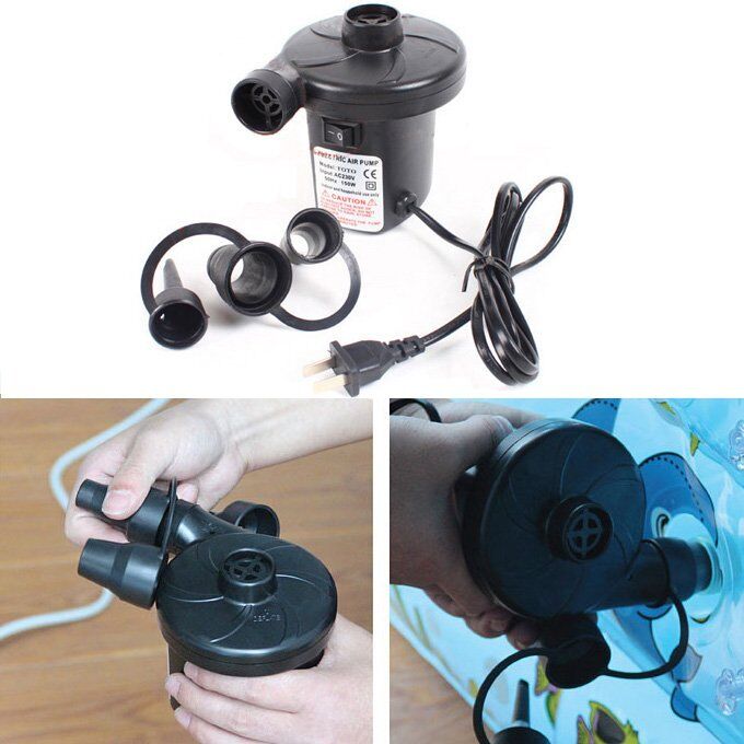 ELECTRIC AIR PUMP. INFLATE DEFLATE AIR BEDS, SWIM RING , SWIMMING POOL
