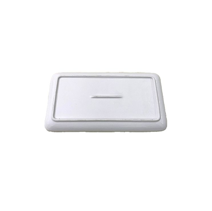 Ceramic Porcelain Rectangular Salad Dessert  Dinner Plates For Serving Trays for Fruit, Sushi Appetizer, and Parties Stackable - T-01