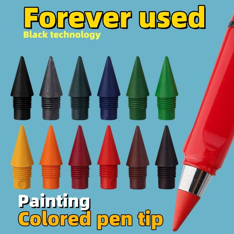 Colored pencil, no ink, no sharpening, eternal upright posture, pencil for drawing and writing, erasable and not easily broken CRRSHOOP free shipping colored pen 