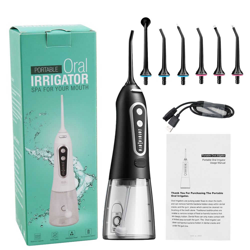 Wireless Water Flosser Toothpick Portable Wireless USB Rechargeable Oral Irrigator Removes Plaque and Food Debris Professional Grade 300ml Water Tank Ultrasonic Toothbrush Oral Care Cleaner