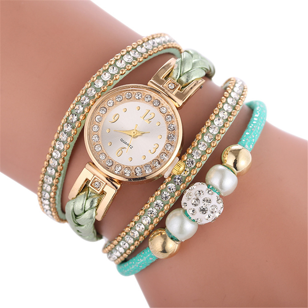 Beautiful Fashion Women's Bracelet Watch Ladies Watch Casual Round Analog Quartz Bracelet Watch Female Clock