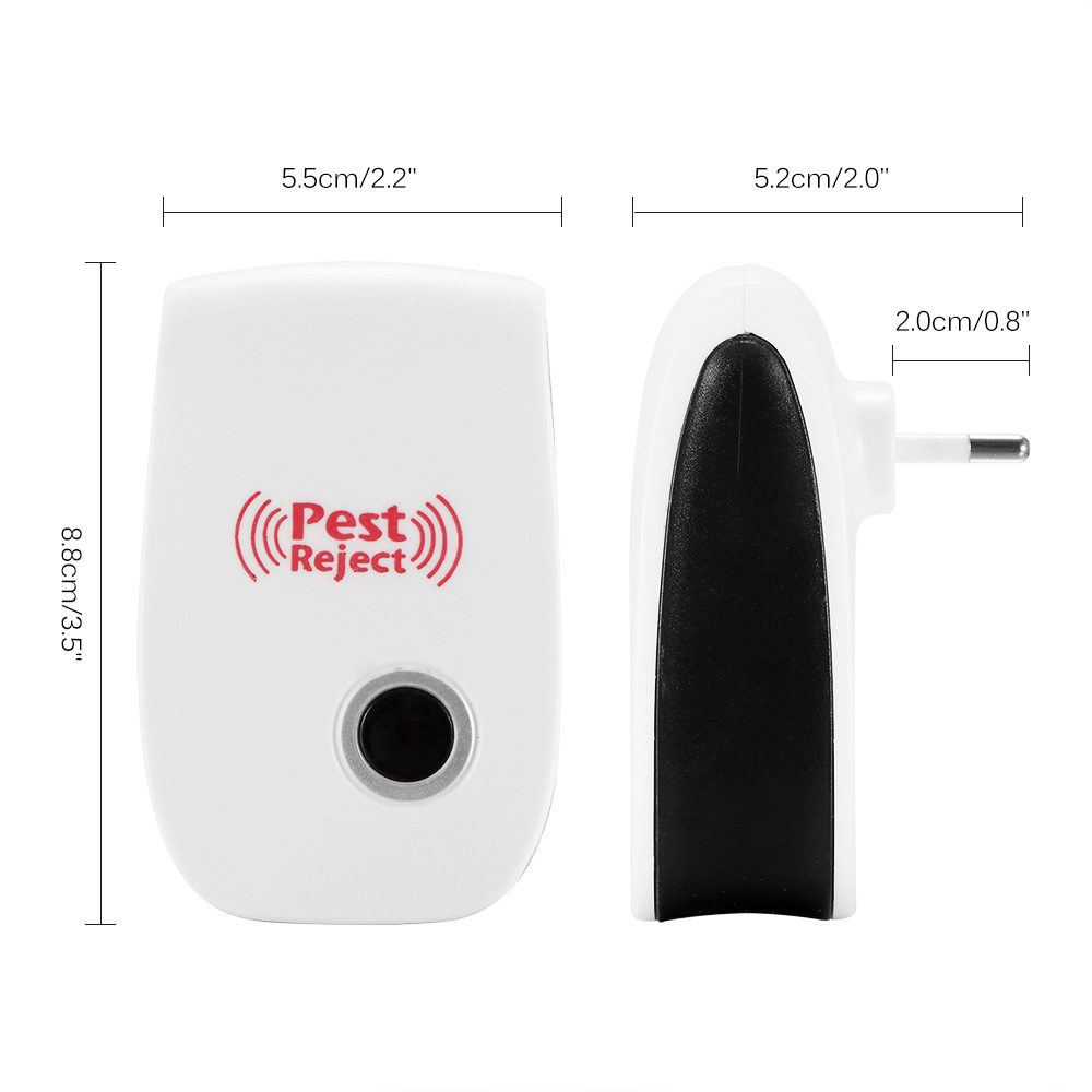 1Pcs Pest Reject Ultrasound Mouse Cockroach Repeller Device Insect Rats Spiders Mosquito Killer Pest Control Household Pest