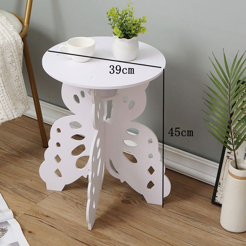 Modern PVC small round table, coffee table balcony, mini table, minimalist bedside table in living room, coffee table CRRSHOP Storage Rack free shipping