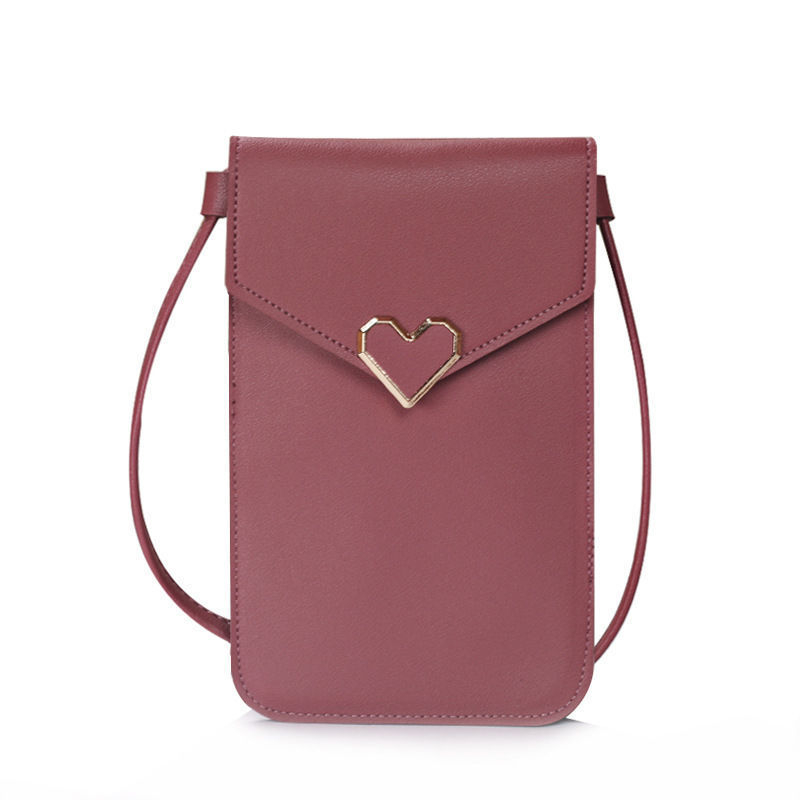 Women's black blue gray small bags CRRshop free shipping female new fashion trend Mobile Phone Bag Women's Fashion Mini Versatile Student Crossbody Bag Women's Bag Cover Lightweight Dual Purpose Mobile Phone Case ladies leather latch vertical square shape bag