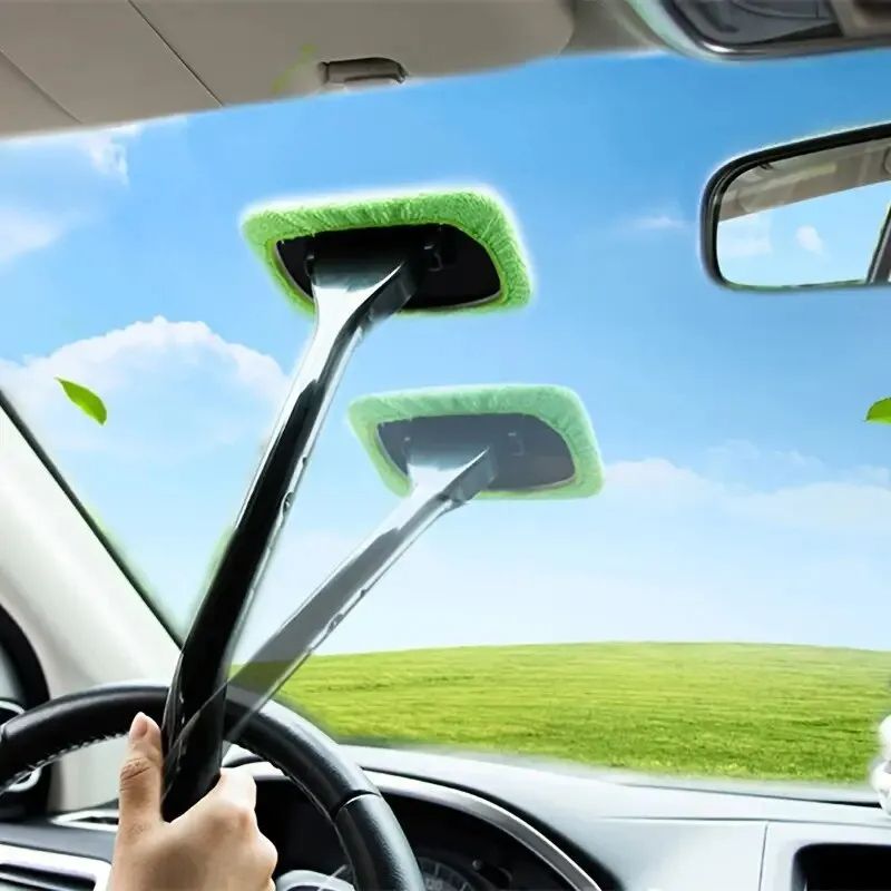 1PCS Window Cleaning Brush Kit Windshield Wash Tool Interior Car Wiper Long Handle Car Accessories