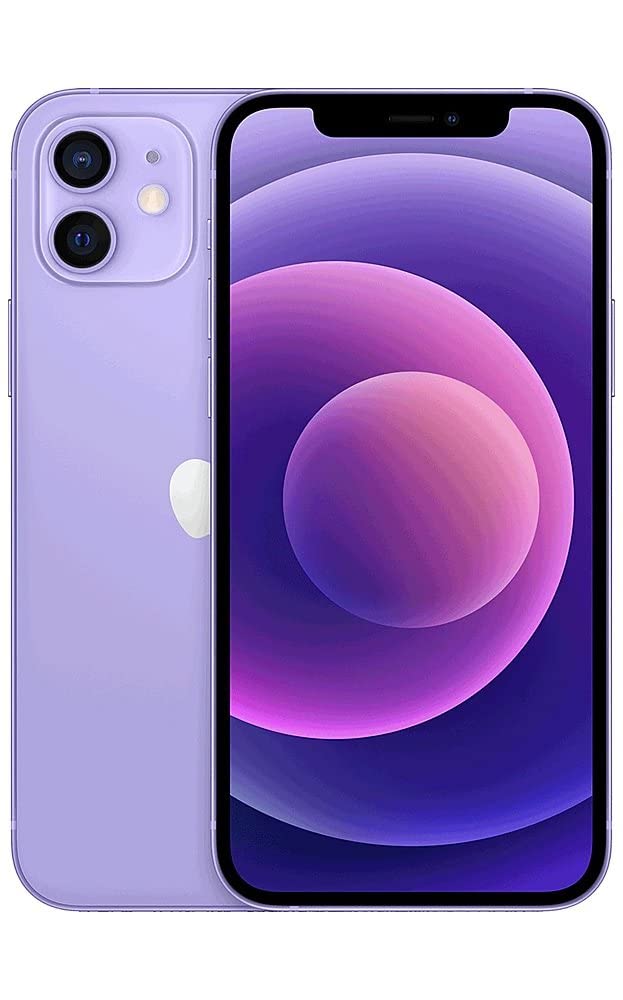 Restored Apple iPhone 12 64GB 128GB 256GB  (Unlocked) (Refurbished)Purple