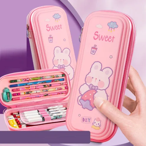 Wholesale Kawaii Stationery Pencil Case With Large Capacity