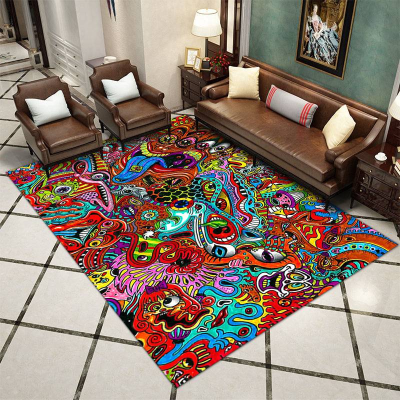 40*60cm,50*80cm ,60*90cm Color 3D visual dizziness carpet CRRSHOP Living room, bedroom, coffee table, three-dimensional floor mat