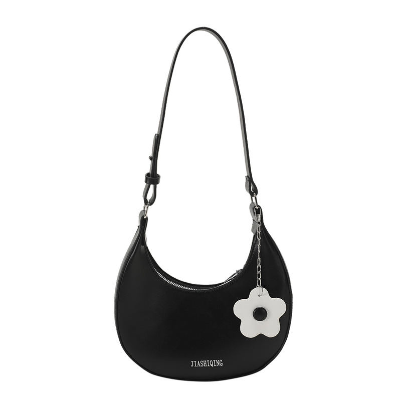 Custom Handbag Fall Women 2024 bags Texture Shoulder Underarm Bag Crescent Bag W8584