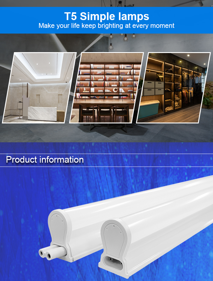 AUERTU Integrated LED Tube T5 18W Light Lamp for Indoor Lighting