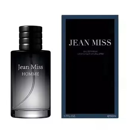 JEAN MISS 30ml/50ml Luxury Long Lasting Women and Men Perfume black lid premium perfume bottle atomizer refillable bottle