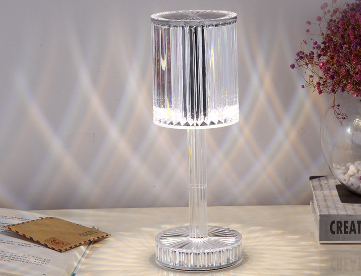 Diamond Table Lamp Acrylic Decoration Desk Lamps For Bedroom Bedside Bar Crystal Lighting Fixtures Gift LED Night Light